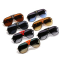 flat top pilot sun glasses women men 2020 new arrivals fashion shades custom designer custmo logo metal sunglasses women E523